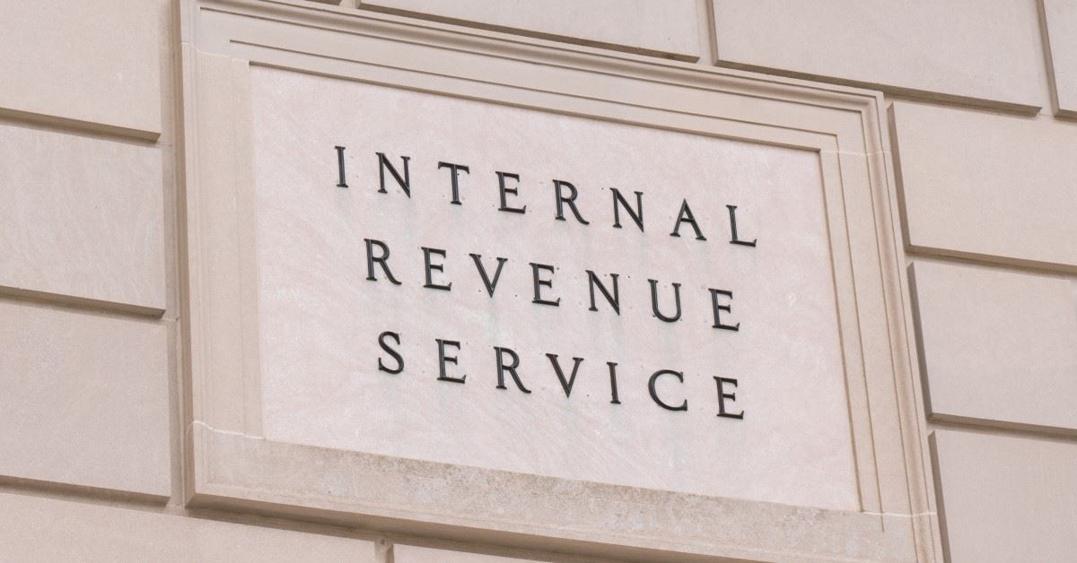 Internal Revenue Service building sign