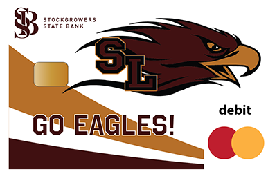 Eagles design debit card